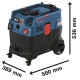 Professional vacuum cleaner Bosch GAS 400 A, 1200W, 240mBar, container 40l, 14kg