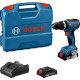 Шурупокрут-дриль ударний акумуляторний Bosch Professional GSB 18V-65 18В 2х2А·год 31·65Нм 0-2100об/хв ЗП GAL18V-20 кейс 1.12кг