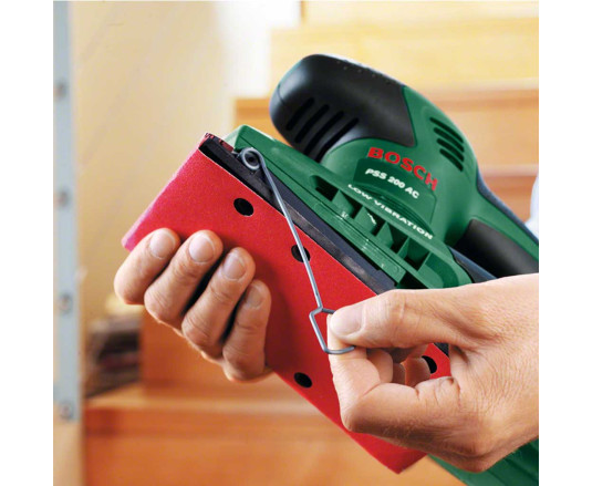 Шліфмашина вібраційна Bosch PSS 200 AC 200Вт платформа 93x230 24000кол/хв 1.6кг