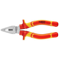 Neo Tools Combination pliers, dielectric, for work under voltage 1000V, 45HRc, 160mm, CrV
