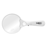 Збільшувальне скло Neo Tools, лупа, D110мм, 3 ступеня збільшення, LED підсвічування