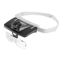 Neo Tools Magnifying lenses, head size adjustment, 2xLED backlight, 5 lenses