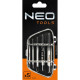Neo Tools Broken screw extractors, set 5pcs, for M3-18mm screws, CrMo, case