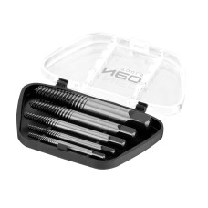Neo Tools Broken screw extractors, set 5pcs, for M3-18mm screws, CrMo, case