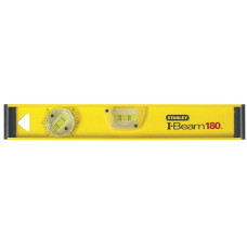 Рівень Stanley PRO 180, алюмінієвий, 40см, 3 капсули (1 поворотна на 180°)
