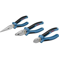 Bosch pliers set 3 pcs, combination, extended, side cutters