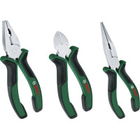 Bosch pliers, set of 3 pcs, combined, trimmed, sideways