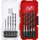 Einhell wood drill set, 10 pcs, 3-8 mm, case