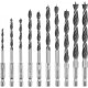 Einhell wood drill set, 10 pcs, 3-8 mm, case