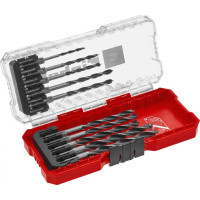 Einhell wood drill set, 10 pcs, 3-8 mm, case