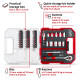 Einhell bit and head set, 1/4\