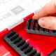 Einhell bits, set 42pcs, HEX, PH, PZ, Torx, 50mm, case
