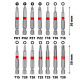 Einhell bits, set 42pcs, HEX, PH, PZ, Torx, 50mm, case