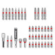 Einhell bits, set 42pcs, HEX, PH, PZ, Torx, 50mm, case