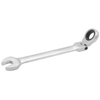 Tolsen combination wrench, ratchet mechanism, CrV, 228mm, 17mm