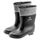 Verto rubber boots, size 47, PVC with felt, black