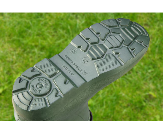Verto rubber boots, size 42, insulated, green