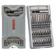 Bosch Mini X-Line Extra Hard bits, set of 25 pcs, magnetic bit holder, PH,PZ,T, case