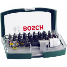 Bosch bits, set 32pcs, magnetic bit holder, SL, PH, PZ, H, T, TT, 25mm, case