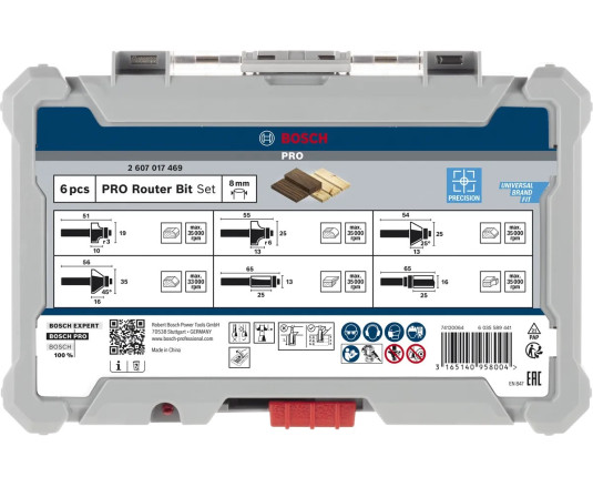 Bosch Professional slot cutter with two blades Std S8 D18 L25
