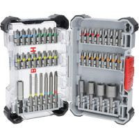 Биты Bosch Extra Hard Screwdriver Bit Set, набор 46шт, магнитный битодержатель, PH, PZ, T, SL, HEX, кейс