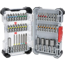 Bosch Extra Hard Screwdriver Bit Set, 46-piece set, magnetic bit holder, PH, PZ, T, SL, HEX, case