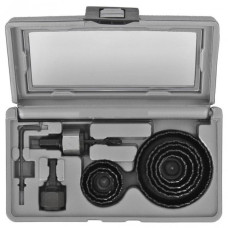 Bosch wood saw bits, 11 pieces, 22,25,29,35,38,44,51,68mm, 2 adapters, case