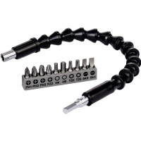 Bosch bits, set of 10 pcs, flexible extension, 300mm SL,PH, PZ,H,T