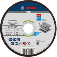 Bosch Stand PRO cutting disc for metal, 125x1.0x22.2mm, 10 pcs