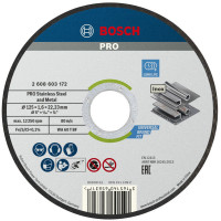 Bosch Stand PRO cutting disc for stainless steel 125x1.6x22.23mm, 10 pcs