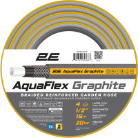 Шланг садовий 2Е AquaFlex Graphite 1/2\