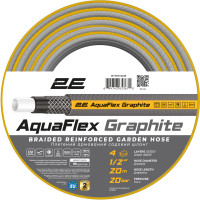 Шланг садовий 2Е AquaFlex Graphite 1/2\
