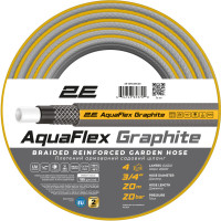 Шланг садовий 2Е AquaFlex Graphite 3/4\
