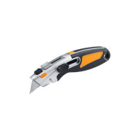 Tolsen knife SK2, trapezoid blade 61x19mm, aluminum body.