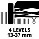 Газонокосарка механічна Einhell GC-HM 400 40см 27л 13-37мм 7.5кг
