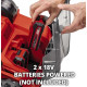 Аератор-скарифікатор акумуляторний Einhell GE-SA 36/35 Li - Solo 36В 35см ножі 16шт 11.31кг без АКБ та ЗП