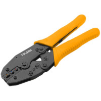 Tolsen crimping pliers Profi, for crimping tips 0.5-6mm sq., 220mm