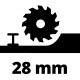Пила дискова акмуляторна Einhell TE-CS 18/89LI - Solo PXC 18В 89х10мм 1.72кг без АКБ та ЗП