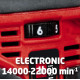 Шліфмашина ексцентрикова акумуляторна Einhell TE-RS 18 LI - Solo 18В 125мм 14000-22000кол/хв 1.2кг без АКБ та ЗП