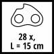 Цепь для пилы Einhell 15см 1.0мм 3/10\