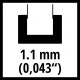 Шина для цепной пилы Einhell 20см, 1.1мм