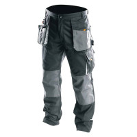 Tolsen work trousers, reinforced fabric, density 260 g/m2, reinforced seam, XXL(56), black-gray