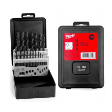 Milwaukee HSS-R metal drill bit set, 19 pcs, 1-10 mm, case