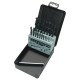 Milwaukee HSS-R metal drill bit set, 19 pcs, 1-10 mm, case