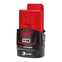 Аккумулятор Milwaukee Redlithium M12 12В, 3А·час, 0.2кг