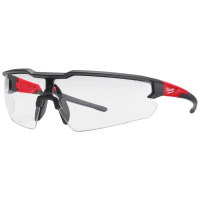 Milwaukee Safety Glasses, Anti-Splinter, Clear Lenses, Polycarbonate