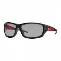 Milwaukee Performance safety glasses, anti-splinter, gray lenses, polycarbonate
