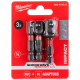 Milwaukee adapter, set of 3, 1/4 \