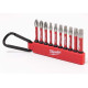 Milwaukee Shockwave Carabiner Bits, 10pcs Set, Steel