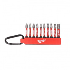 Milwaukee Shockwave Carabiner Bits, 10pcs Set, Steel